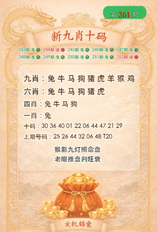 新九肖十码资料封面